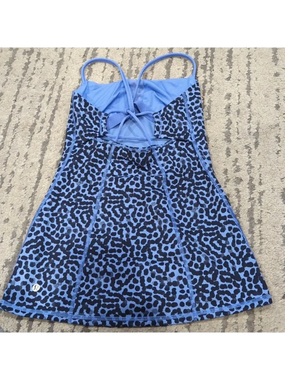 Lululemon Dancing Warrior Tank Ace Spot Lullaby Black / Lullaby